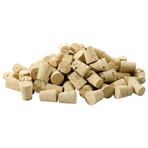 Natural, tapered cork stopper